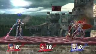 Smash 4 ~ Marth and Roy Moveset Comparison