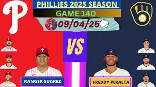 Philadelphia Phillies @ Milwaukee Brewers LIVE PLAY-BY-PLAY (09-04-25) #phillies #brewers