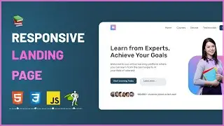 Landing page tutorial | HTML CSS & JavaScript 📚