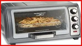 Great product -  Hamilton Beach Countertop Toaster Oven, Easy Reach With Roll-Top Door, 6-Slice, Con