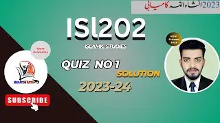 Isl202 Quiz no 1 spring 2023-24 | Isl202 Quiz no 1 | Isl202 Quiz 1 Solution 2024