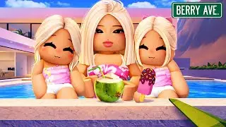 ROTINA M&Atilde;E SOLO E SUAS BEB&Ecirc;S NO BERRY AVENUE RP ROBLOX ROLEPLAY
