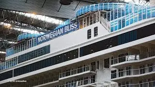 NORWEGIAN BLISS | quick look into the building dock two weeks before float out | 4K-Video