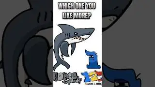 What do yall prefer? Homie Sharks OR Number Lore? #animation #funny #shark #numbers #numberlore