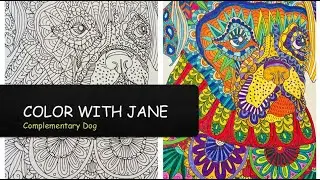 Color with Jane - Circus Dog (1 of 2) #creativecalm