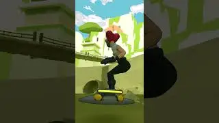 Surfing with the pipes  #animation #blender3d  #3d  #animationart #postapocalyptic #future