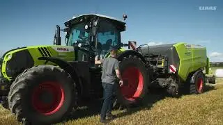 Jaunā CLAAS ROLLANT 630 RC UNIWRAP rituļu prese