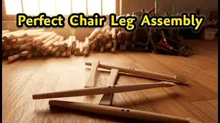 Chair Leg Assembly | Satisfying Wood Joinery Process in the Workshop