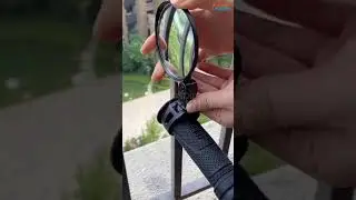 Universal 360 Degree Rotating Bicycle Rear View Mirror #shorts