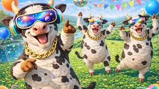 FUNNY COW DANCE 🐄| COW SONG  _ COW VIDEOS | DANCING COW | ANIMAL SOUND
