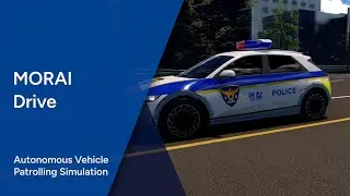 MORAI Drive: Autonomous Vehicle Patrolling Simulation