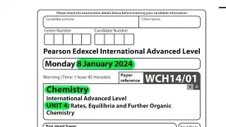 Уровень A | Химия | Модуль 4 | Январь 2024 г.