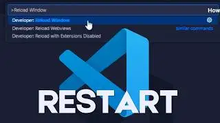 Как перезапустить Visual Studio Code после изменения настроек расширения