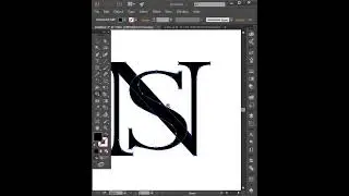 NS logo design tutorial #youtubeshorts #logodesign #logomaker