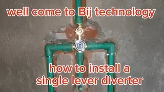 PPR pipe || Diverter fittings || plumbing hack || how to install a single lever diverter 