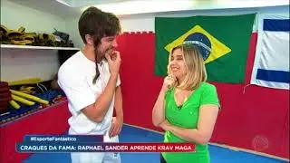 Esporte Fant&aacute;stico invade os treinos de Krav Maga de Raphael Sander, o Noah de Apocalipse