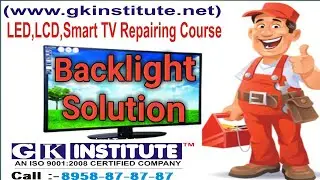 LED TV Backlight Problem, No display solution in intex 3214 By Girish Sir