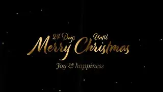 Christmas & New Year Typography Blessings | Golden Glamour Title Cards AE