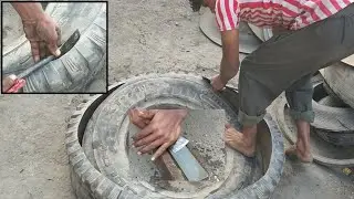 Tyre cutting