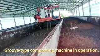 Trough Compost Turner for Efficient Waste Composting