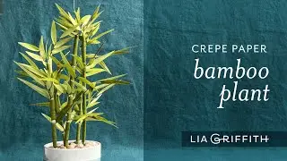 How to Make a DIY Crepe Paper Bamboo Plant
