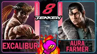 Tekken 8 Excalibur (FAHKUMRAM) VS Aura Farmer (DRAGUNOV) 🥊 Tekken 8 🥊 4K 60 🥊 T8 🥊 TK8 🥊 #tekken