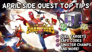 Codes, Objectives, Champ Reveals and More | April Side Quest Guide | Marvel Contest of Champions