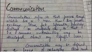 Communication | Features and Importance of Communication | Business Studies 12|