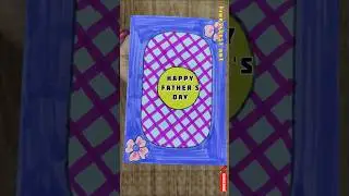 Happy father's day card ❤️ #shorts #youtubeshorts #shortsvideo #fathersdaycard