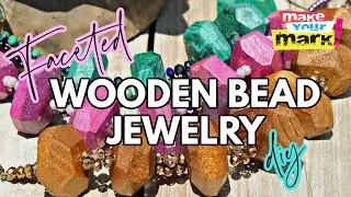 Faceted Wooden Bead Jewelry