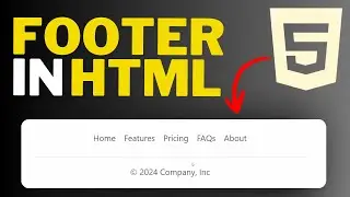 How To Add Footer With HTML  | 3 Min Guide