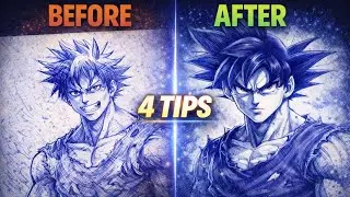 Pen Art Improve Karne 😳 Ke 4 Tips | BEFORE vs AFTER Drawing 🔥