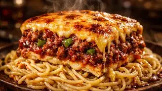 I Mixed Spaghetti with Lasagna and the Result is Insane! l Million Dollar Crispy Spaghetti Lasagna