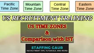 US TIME ZONES | Difference from IST | PST, MST, CST, EST in Hindi