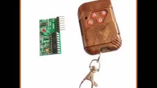 2272-M4 Non-lock 4-Way Wireless Remote Control Module w Receiving Panel