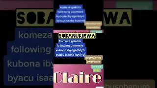 My name is Claire.Nitwa claire/Meaning of claire.Igisobanuro cy'izina claire.