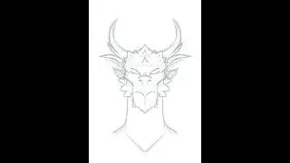 Half Dragon Sighs (Animation test) #shorts #short #dragon #procreate #animation