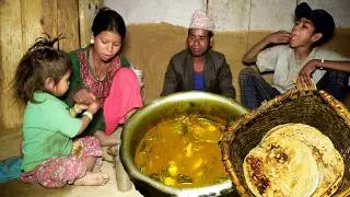 dharme brother's family cooking and eating time || rural Nepal || @ruralnepall