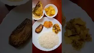 Bengali Lunch Menu..😋😋 #ytshorts #reels #food #viral