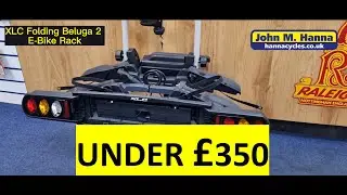 Best ebike car rack for under &pound;350, XLC Folding 2 bike e bike carrier for tow bar including lights