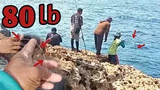 JANGAN PAKAI LEADER 80LB KEBAWAH DENGAN TEKNIK PELAMPUNG || bari ngluyur mancing ikan