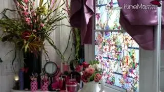 Requested Flower arrangements in the bathroom
