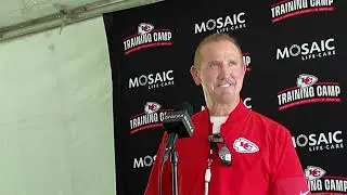 CHIEFS Steve Spagnuolo at Training Camp on Honey Badger, Karlatftis Contract and 