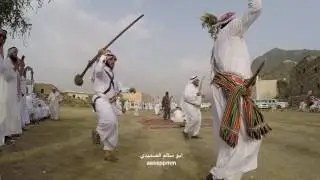 قبائل مركز #ختبة بمحافطة #المجاردة بمنطقة #عسير يحيون الموروث الشعبي بجبل #ريمان