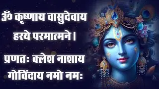 Krishna Mantra - Om Krishnaya Vasudevaya Haraye Paramatmane 108 Times | Bhakti Song | Krishna Bhajan