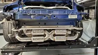 Porsche with Fabspeed X-Pipe.