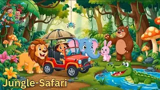 Jungle Safari Rhyme | Forest Song | Animals Introduction Learning I @LittleBablooChintuRhymesWorld