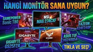 10.000 TL ALTI EN İYİ OYUNCU MONİT&Ouml;RLERİ! HANGİSİNİ ALMALI? (ASUS, MSI, GAMEPOWER)
