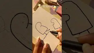 this is THE MOST easiest bday card🤫 #gift #diy #craft #youtubeshorts #yt #birthday #cards #cute