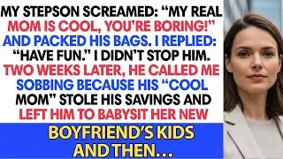 My stepson screamed: &ldquo;My real mom is cool, you&rsquo;re boring!&rdquo; and packed his bags.